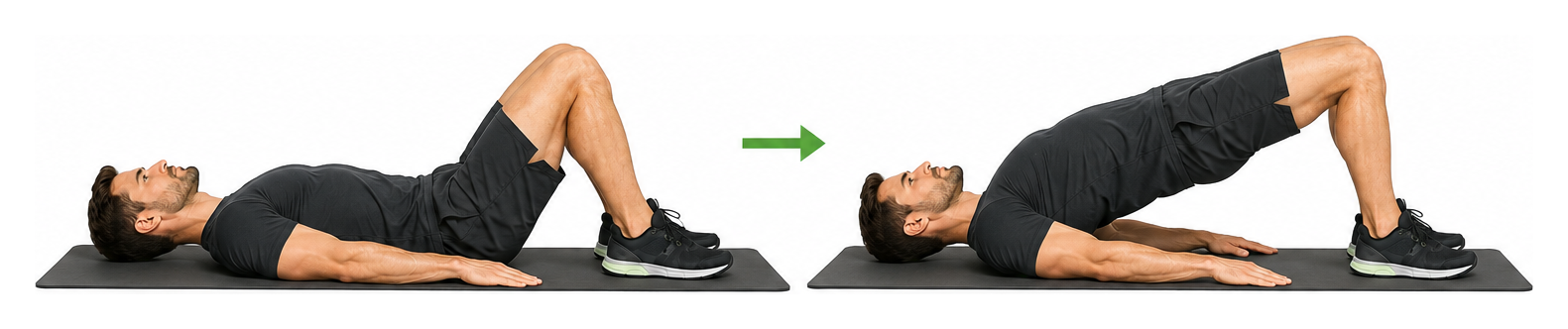 Glute Bridge am Boden